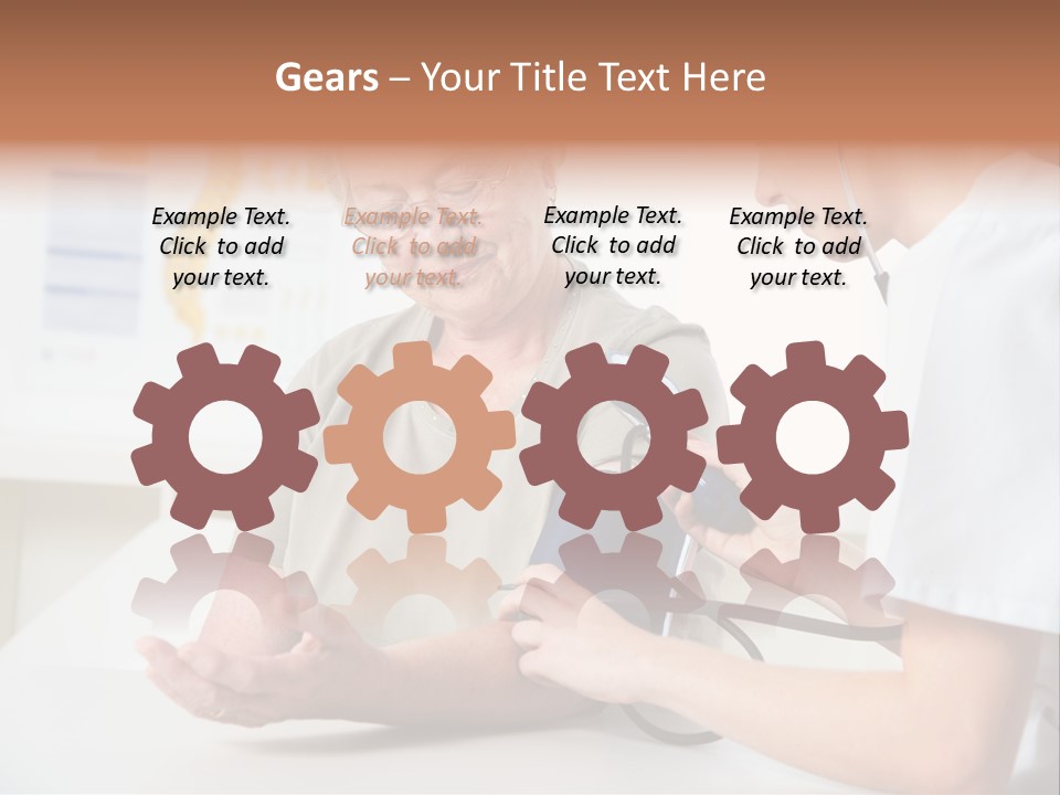 Caucasian Coat Check Up PowerPoint Template