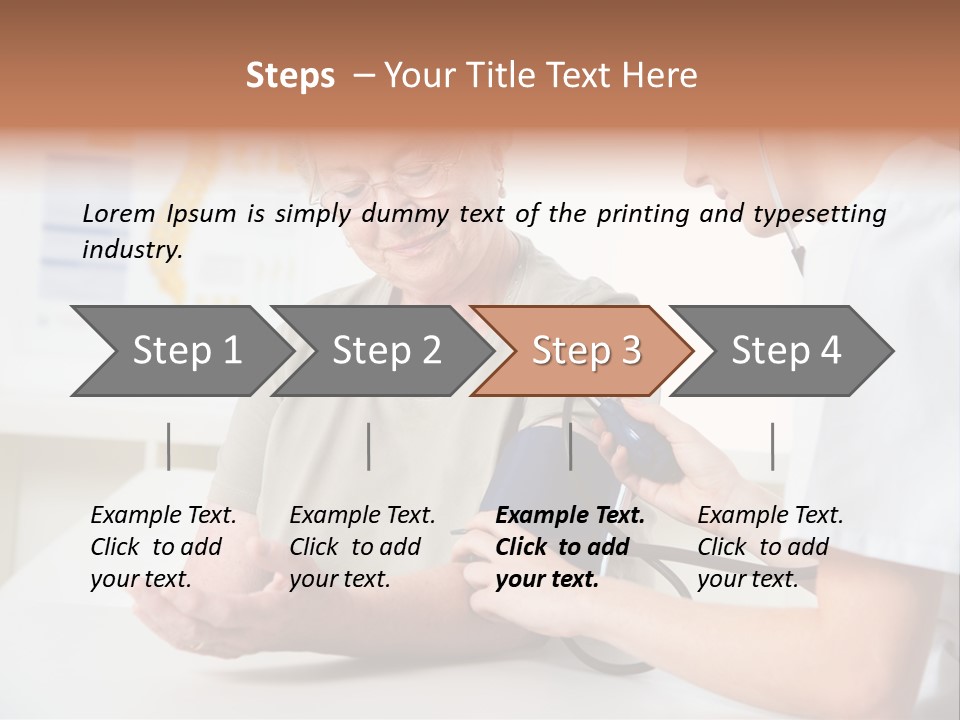 Caucasian Coat Check Up PowerPoint Template