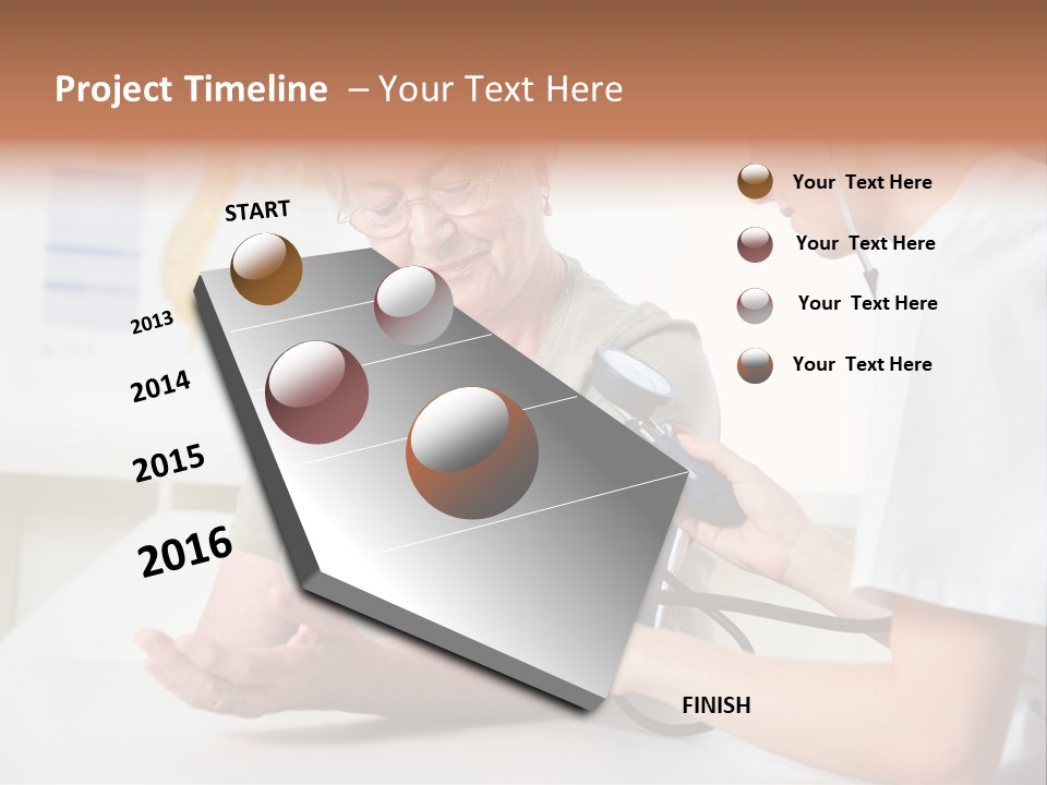Caucasian Coat Check Up PowerPoint Template