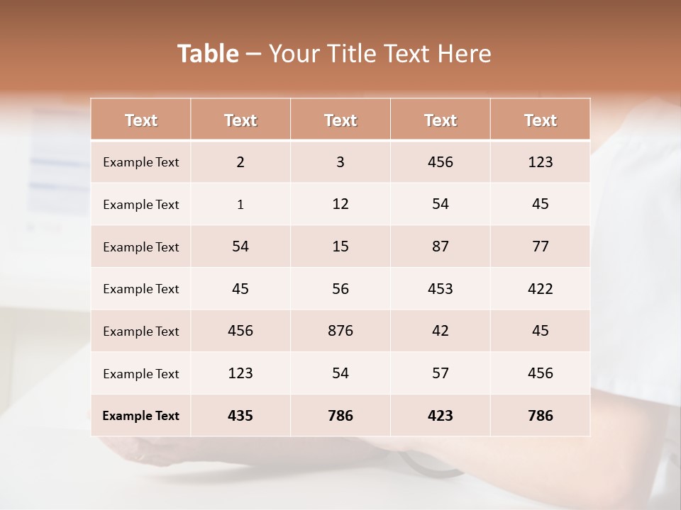 Caucasian Coat Check Up PowerPoint Template