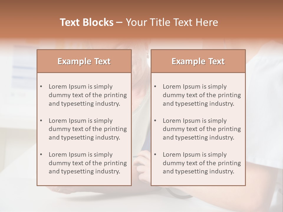 Caucasian Coat Check Up PowerPoint Template