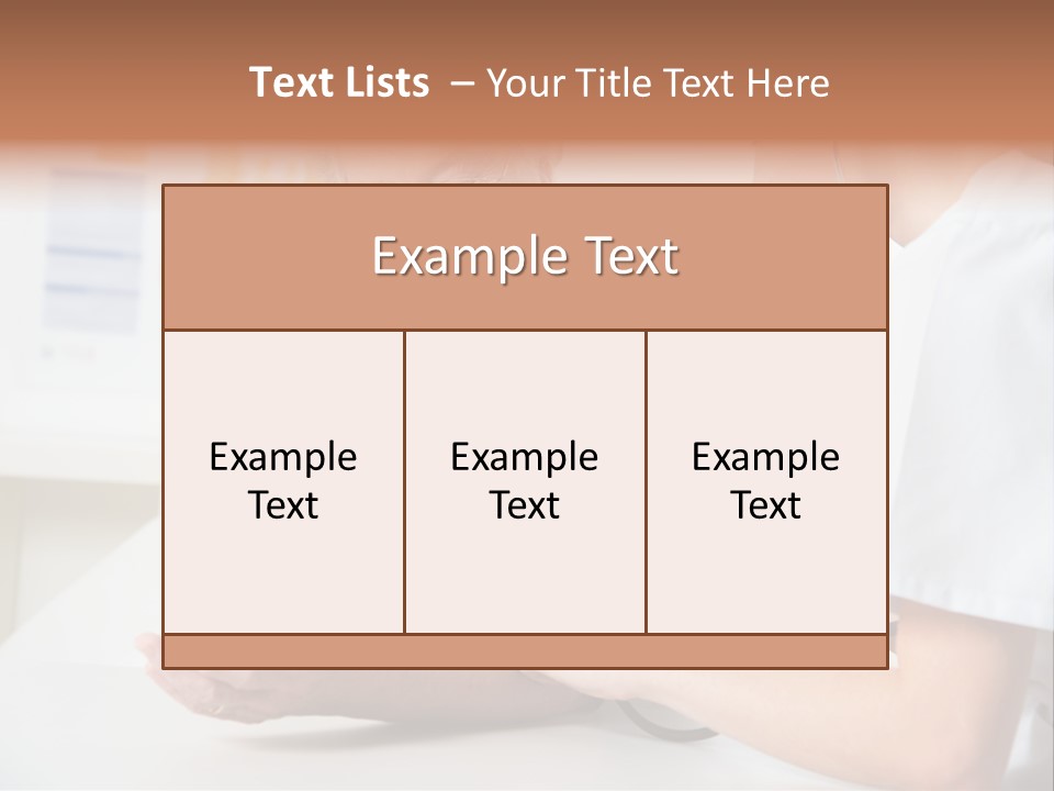 Caucasian Coat Check Up PowerPoint Template