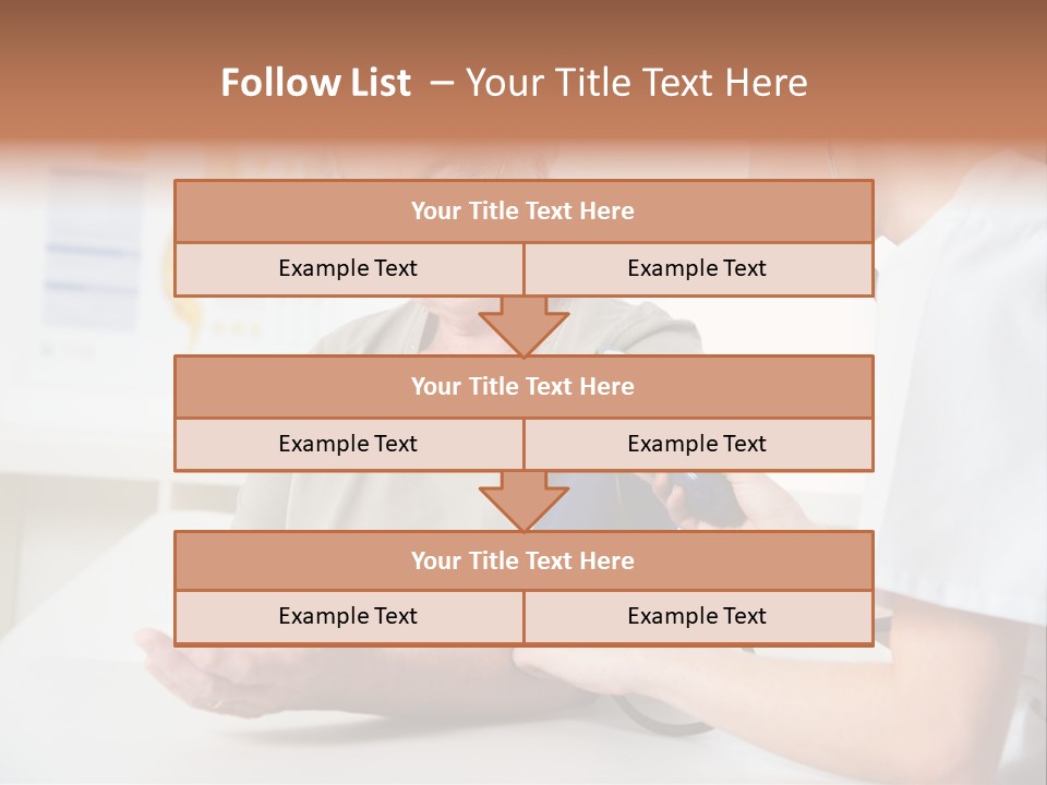 Caucasian Coat Check Up PowerPoint Template