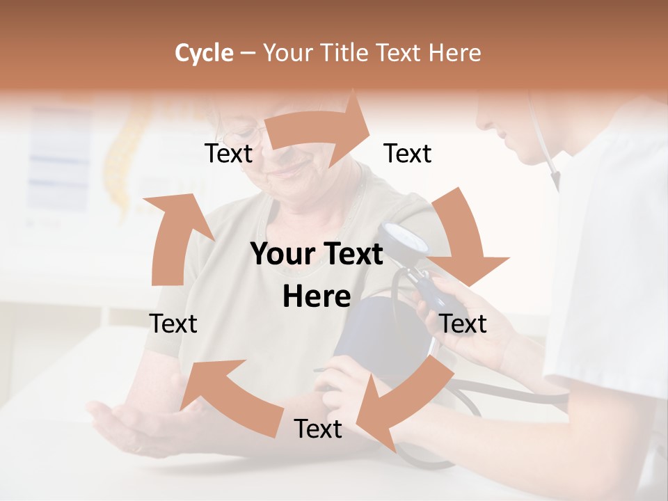 Caucasian Coat Check Up PowerPoint Template