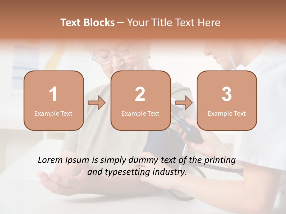 Caucasian Coat Check Up PowerPoint Template
