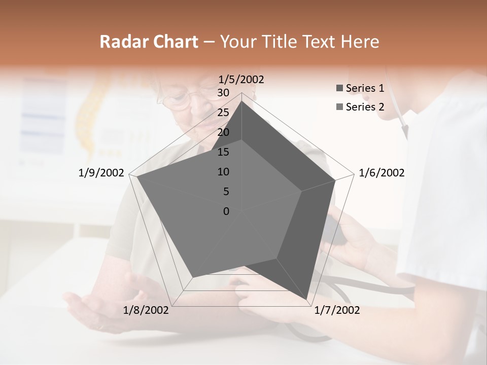 Caucasian Coat Check Up PowerPoint Template