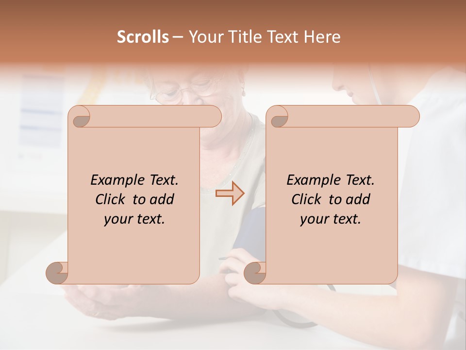 Caucasian Coat Check Up PowerPoint Template