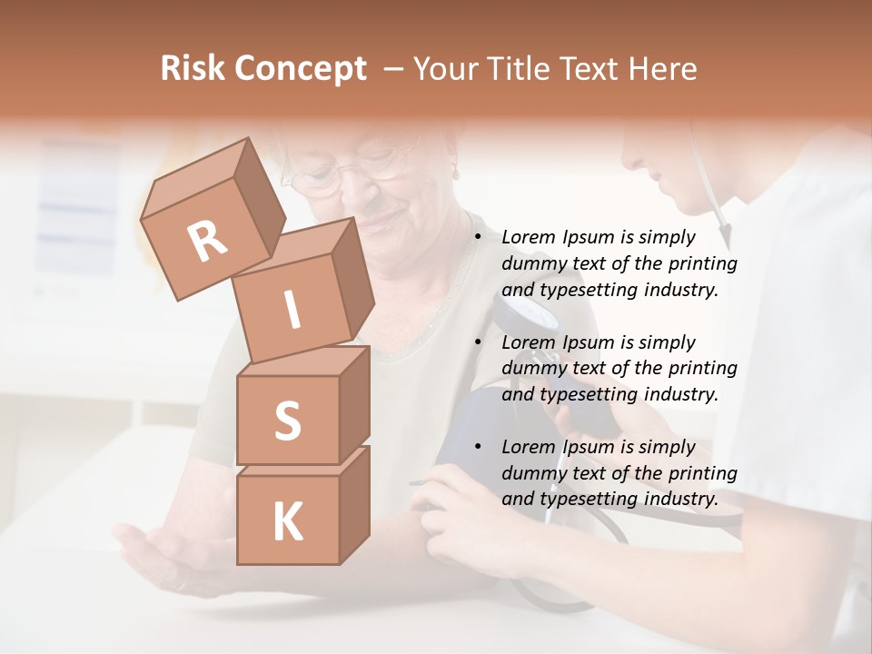 Caucasian Coat Check Up PowerPoint Template