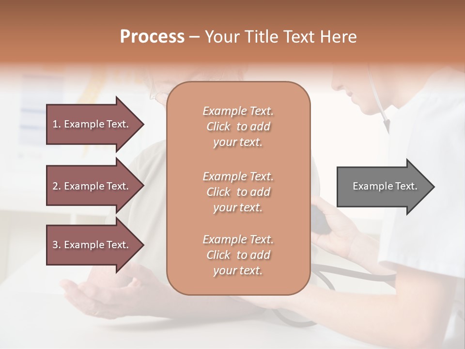 Caucasian Coat Check Up PowerPoint Template