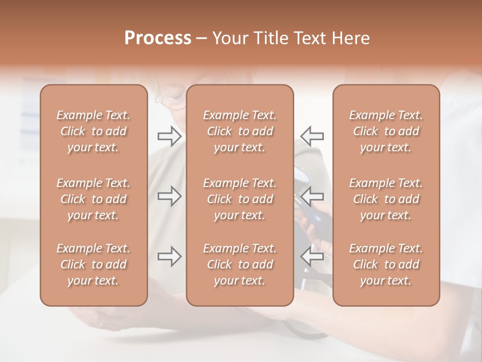 Caucasian Coat Check Up PowerPoint Template