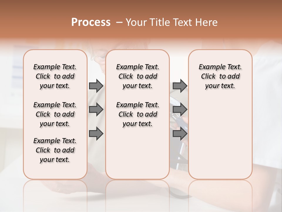 Caucasian Coat Check Up PowerPoint Template