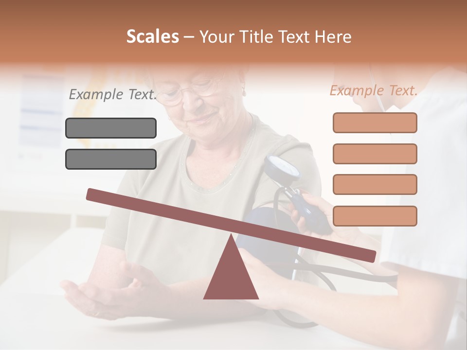 Caucasian Coat Check Up PowerPoint Template