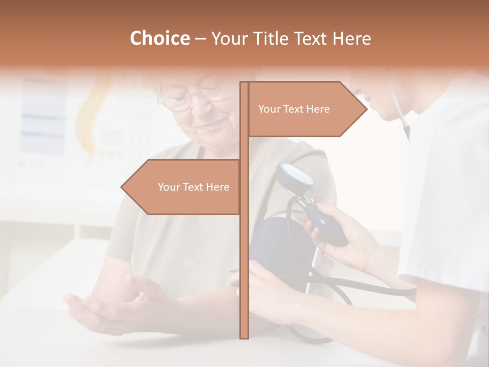 Caucasian Coat Check Up PowerPoint Template
