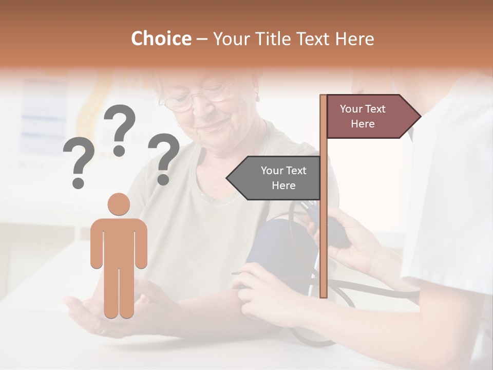 Caucasian Coat Check Up PowerPoint Template