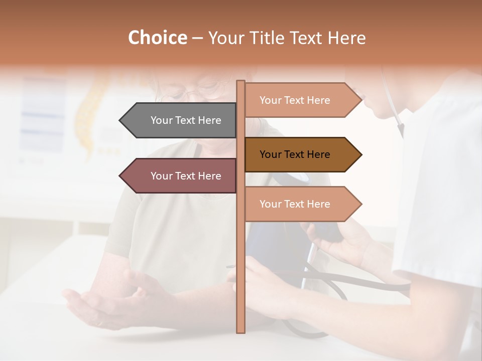 Caucasian Coat Check Up PowerPoint Template