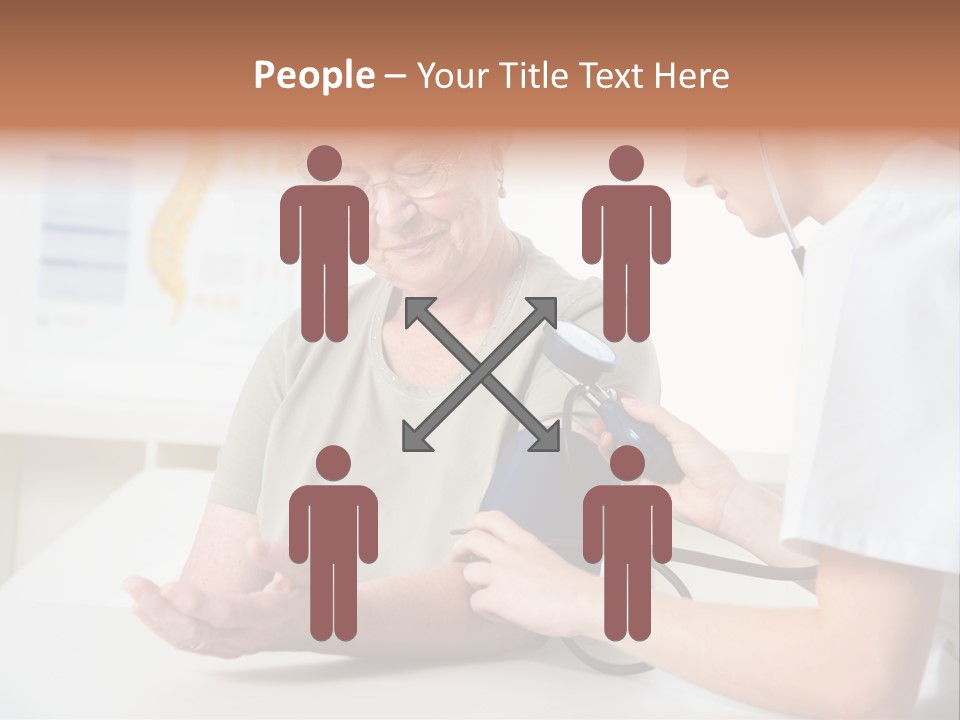 Caucasian Coat Check Up PowerPoint Template