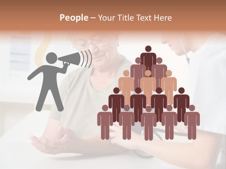 Caucasian Coat Check Up PowerPoint Template