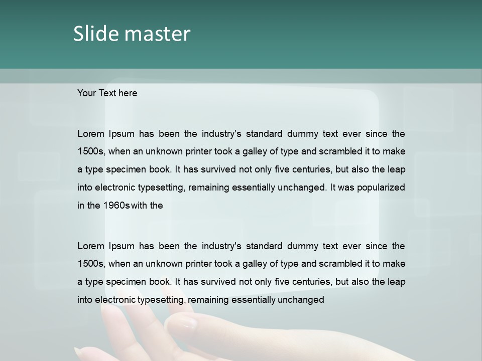 Tech Digital Push PowerPoint Template
