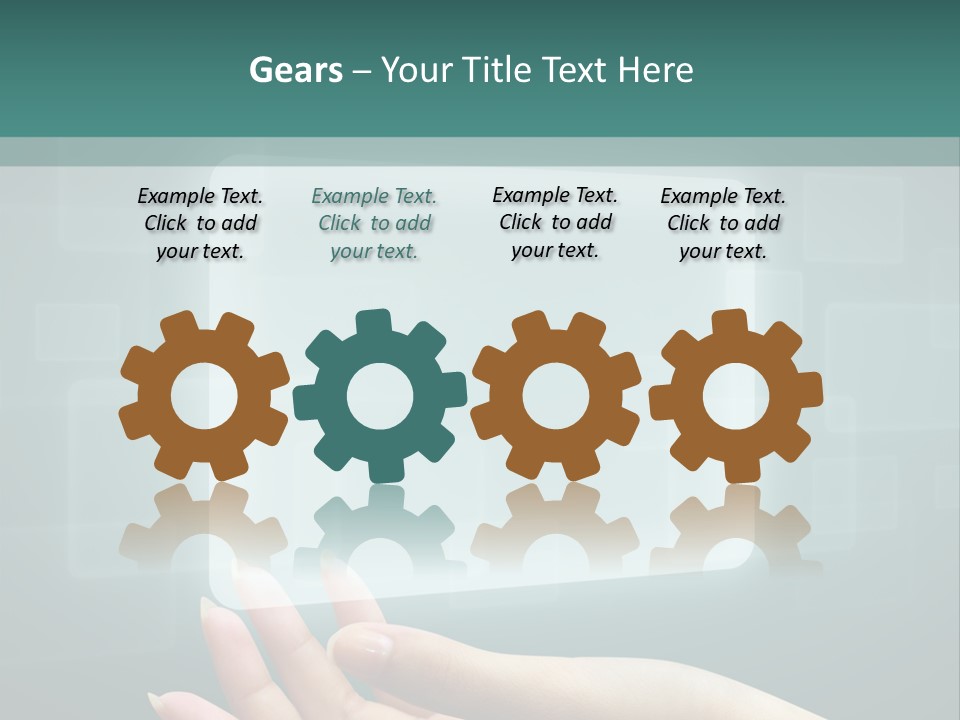 Tech Digital Push PowerPoint Template