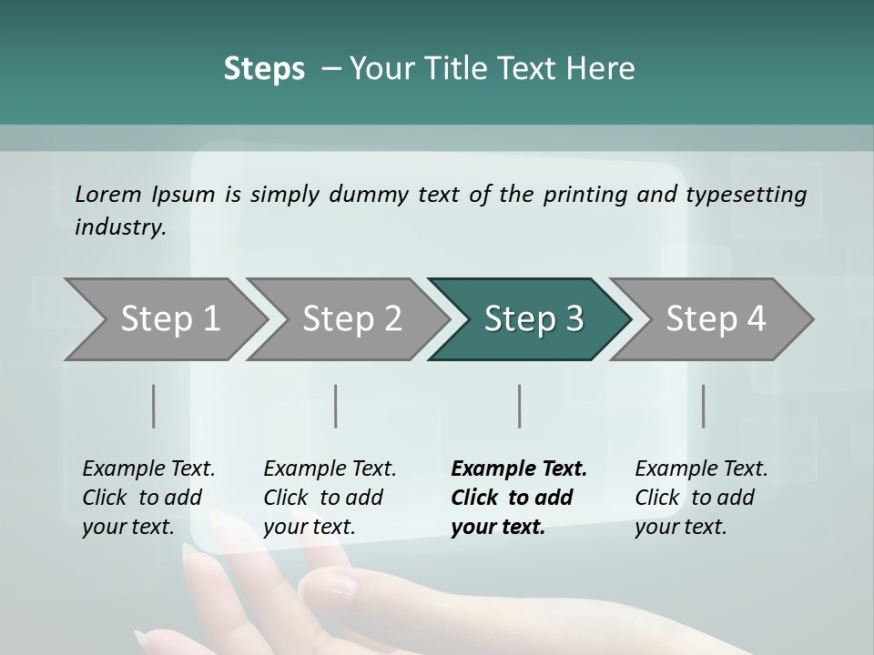 Tech Digital Push PowerPoint Template