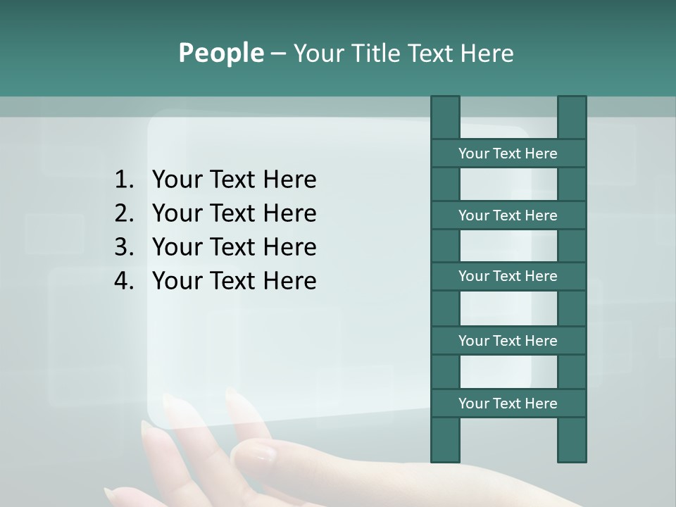 Tech Digital Push PowerPoint Template