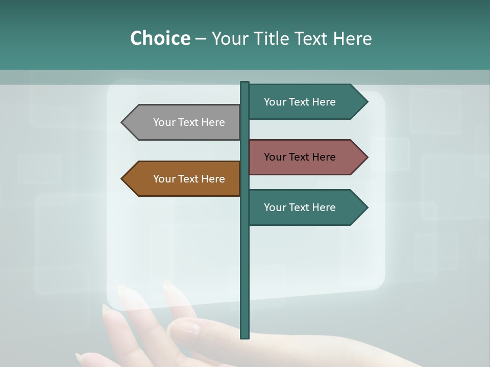 Tech Digital Push PowerPoint Template