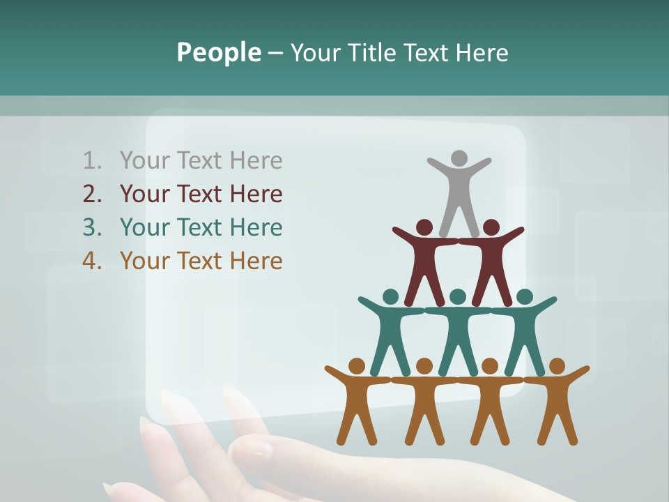 Tech Digital Push PowerPoint Template