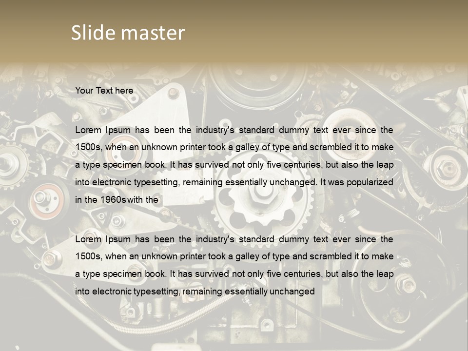 Gearbox Pimp Precision PowerPoint Template