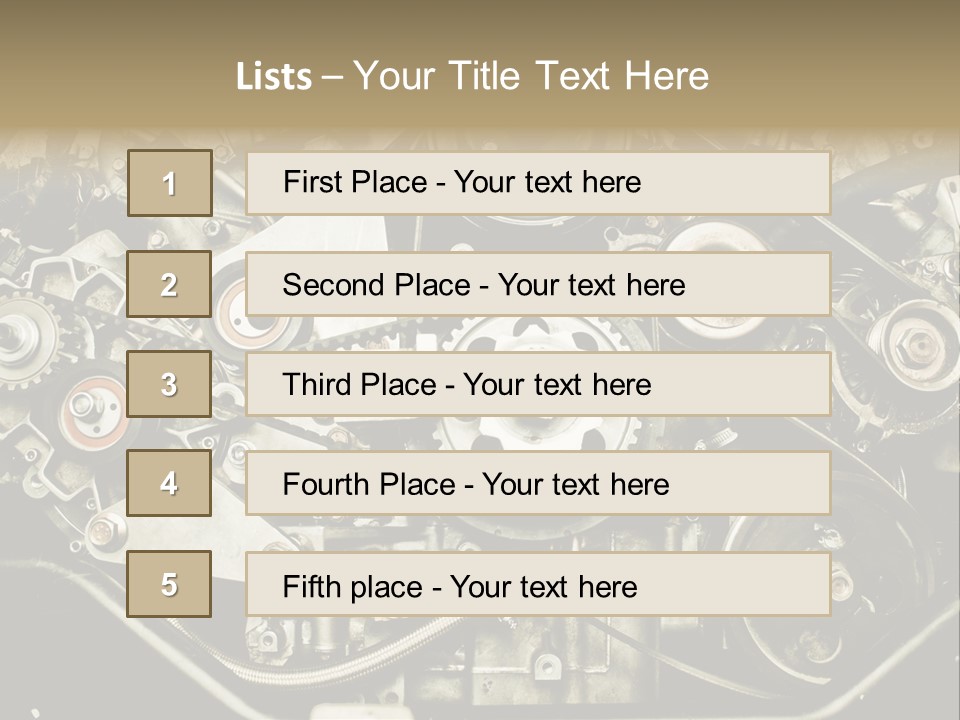 Gearbox Pimp Precision PowerPoint Template