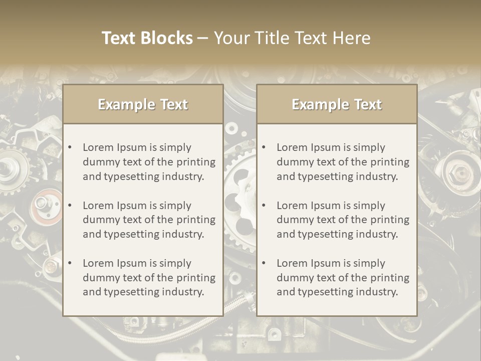 Gearbox Pimp Precision PowerPoint Template