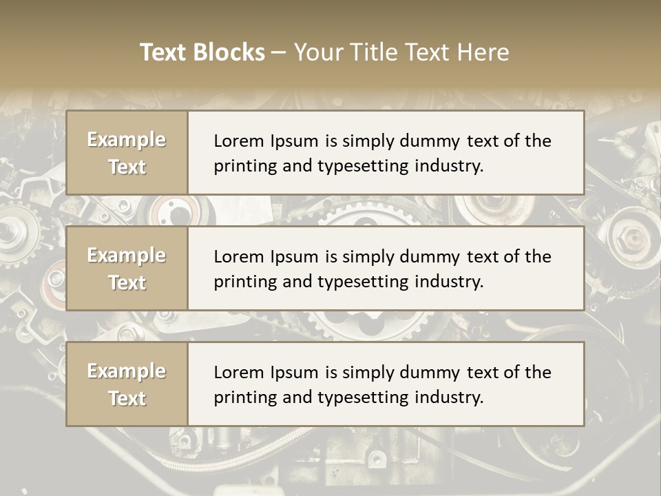 Gearbox Pimp Precision PowerPoint Template