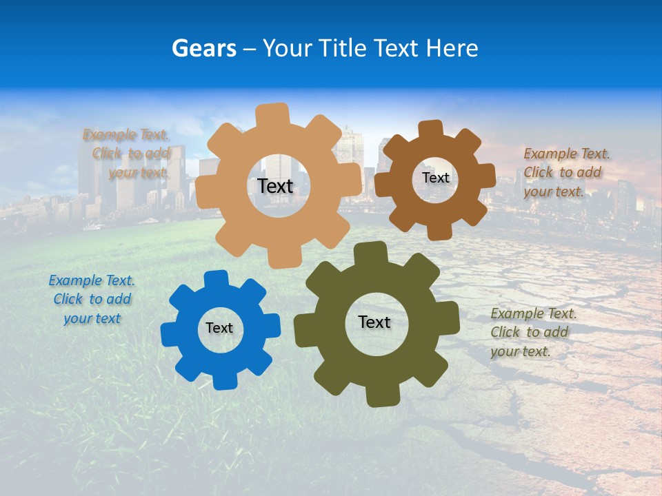 Futuristic Climate Change Dry PowerPoint Template