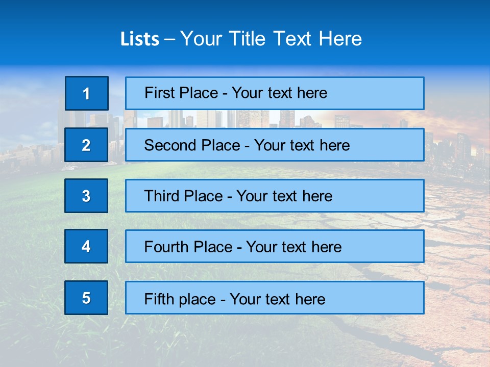 Futuristic Climate Change Dry PowerPoint Template