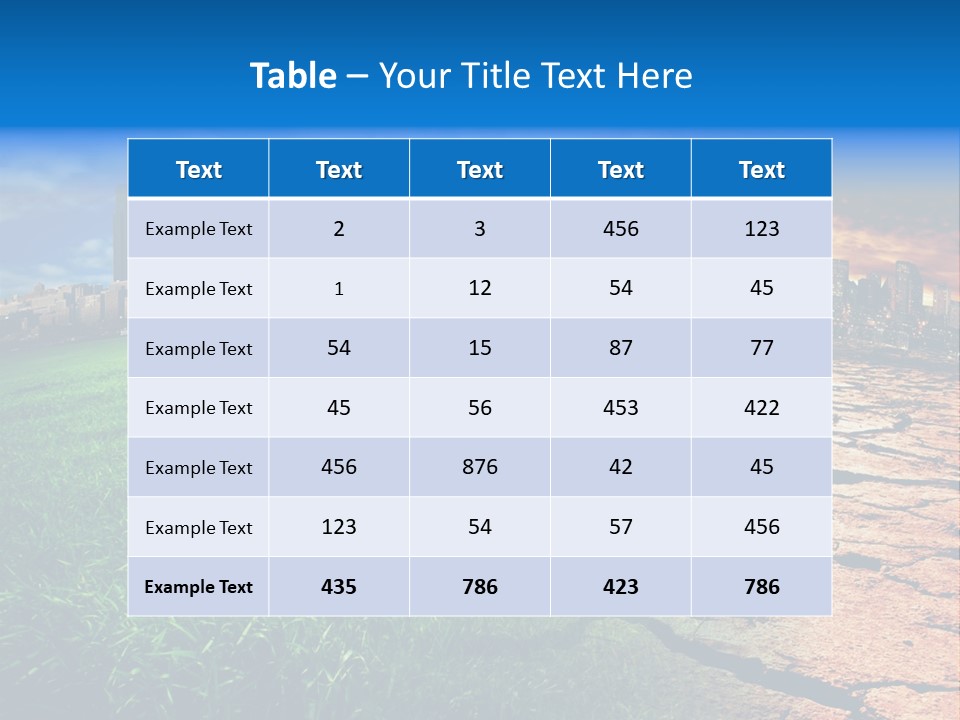 Futuristic Climate Change Dry PowerPoint Template