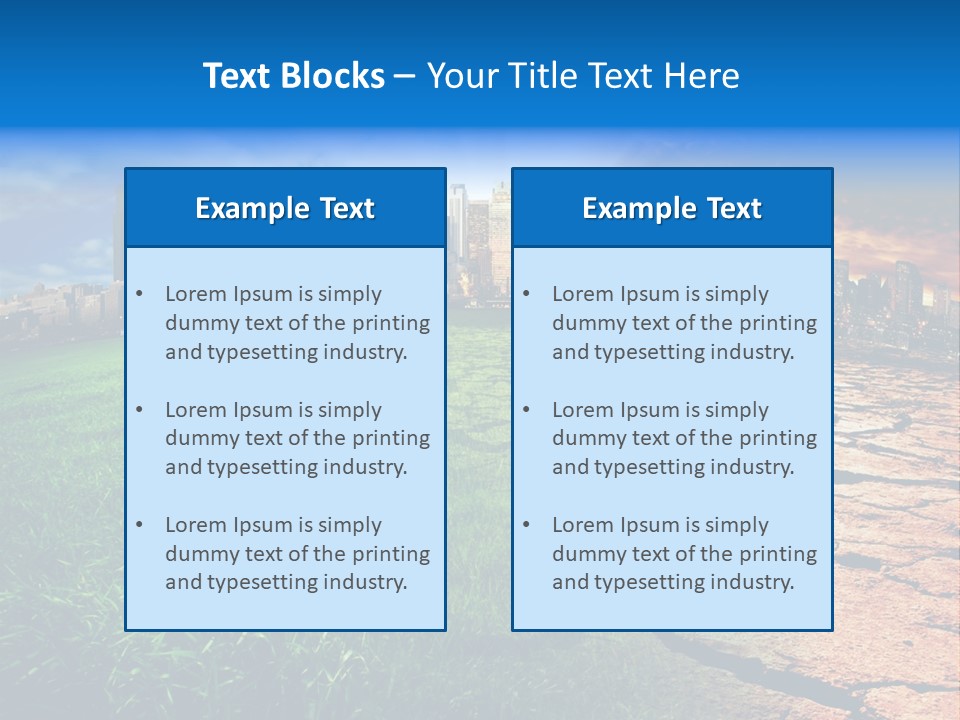 Futuristic Climate Change Dry PowerPoint Template