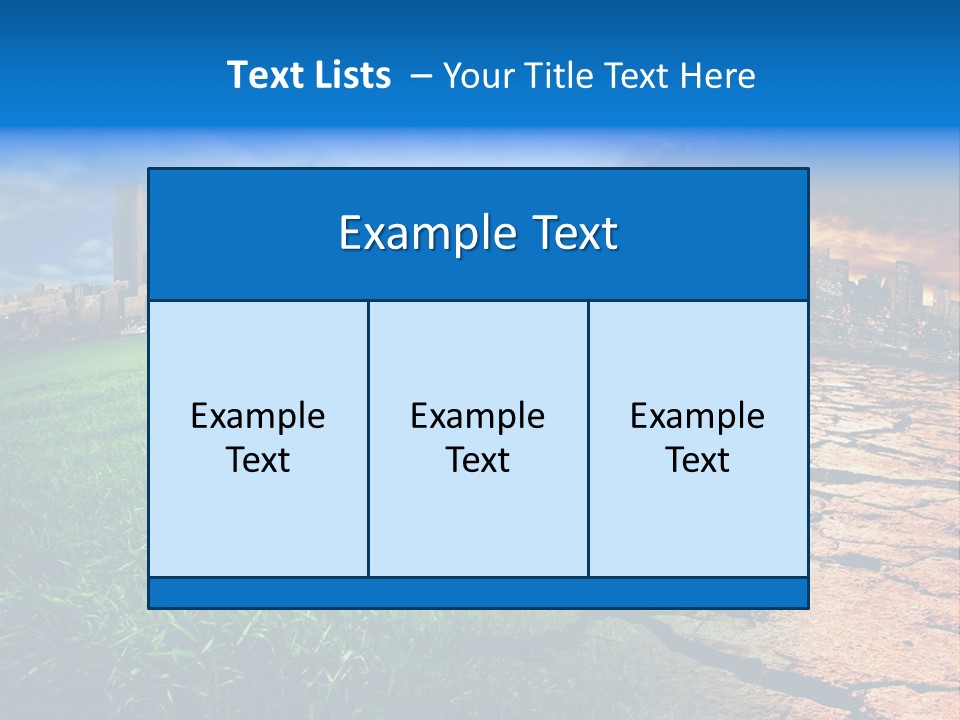 Futuristic Climate Change Dry PowerPoint Template
