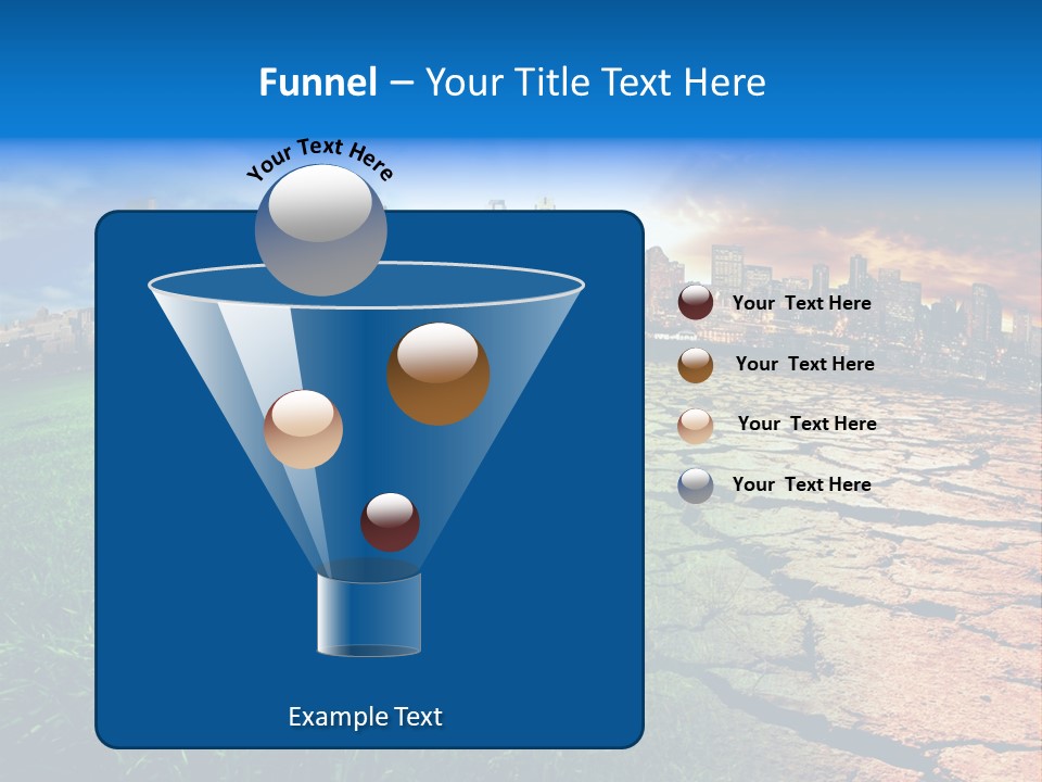 Futuristic Climate Change Dry PowerPoint Template
