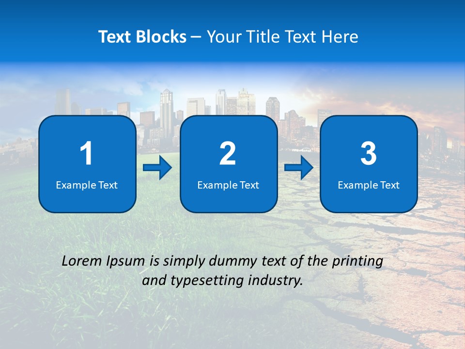 Futuristic Climate Change Dry PowerPoint Template