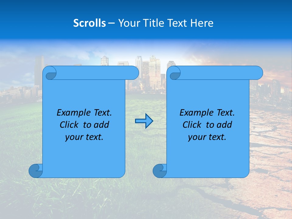 Futuristic Climate Change Dry PowerPoint Template