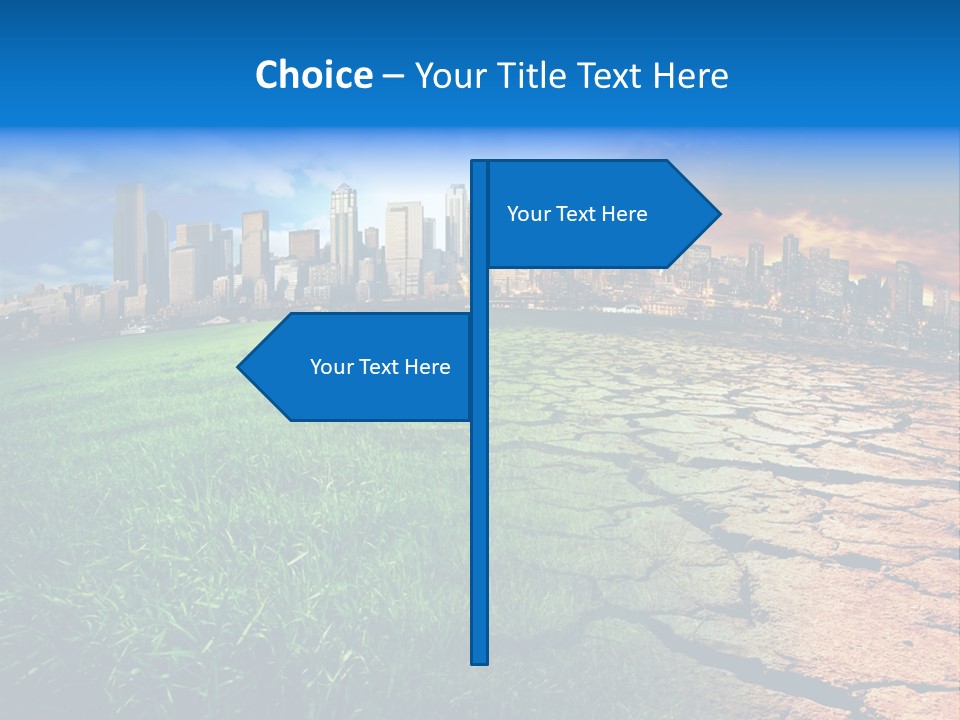 Futuristic Climate Change Dry PowerPoint Template