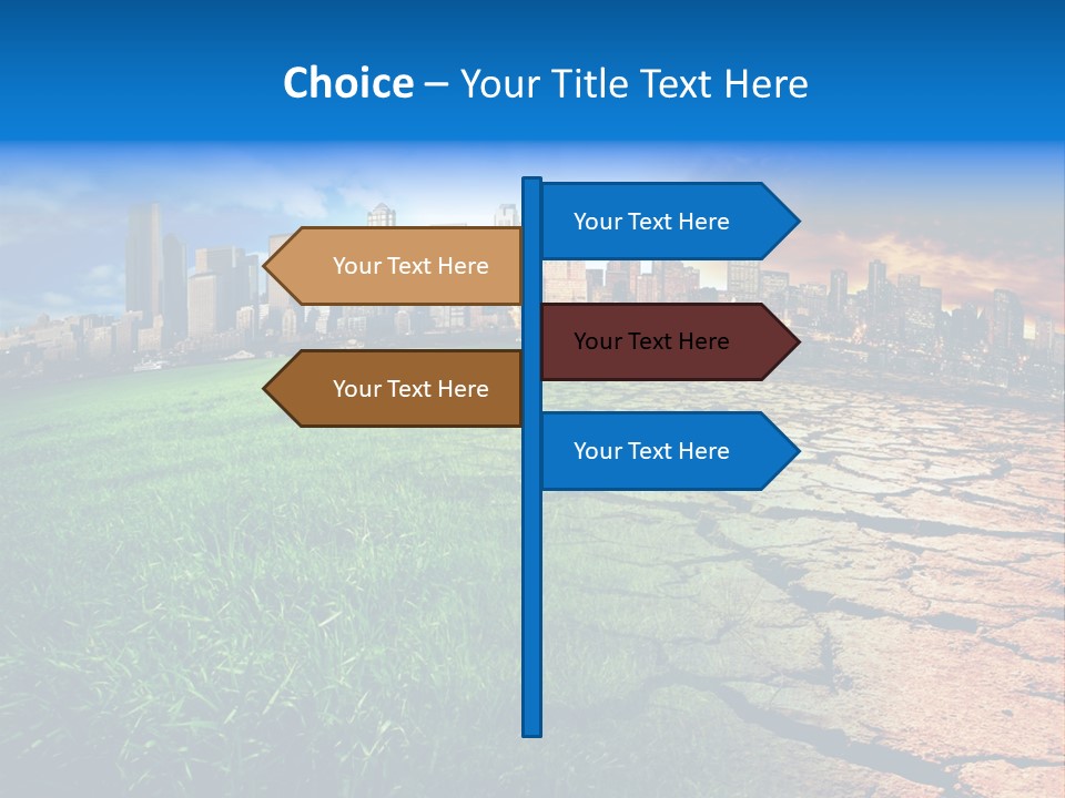 Futuristic Climate Change Dry PowerPoint Template