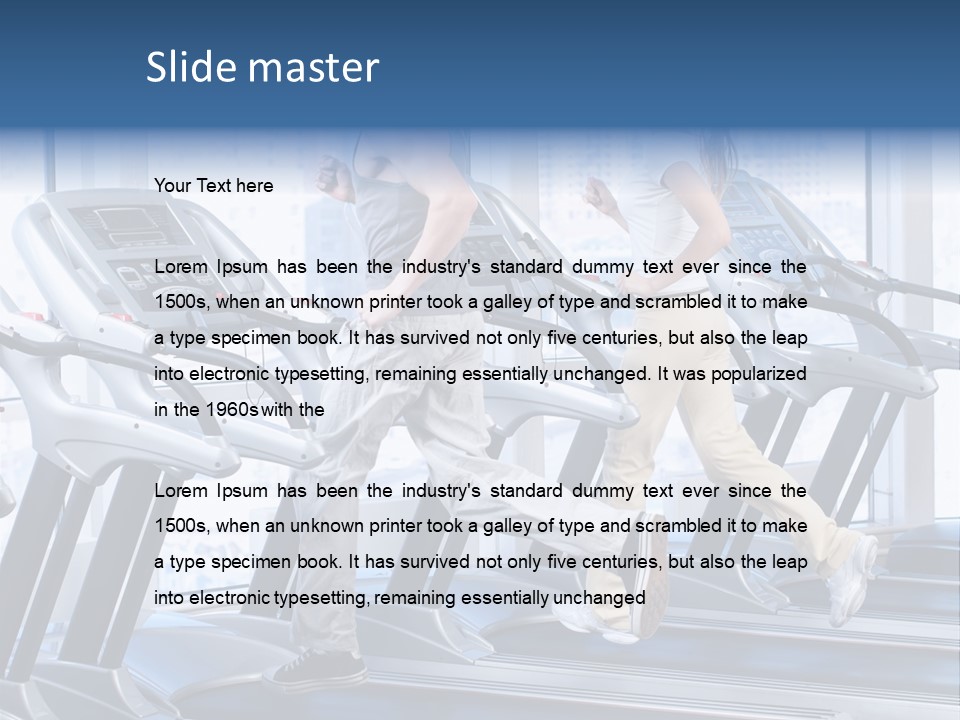 Power Bodycare Figure PowerPoint Template