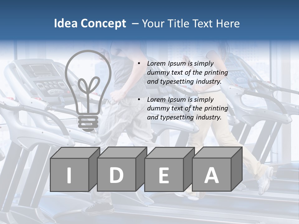 Power Bodycare Figure PowerPoint Template