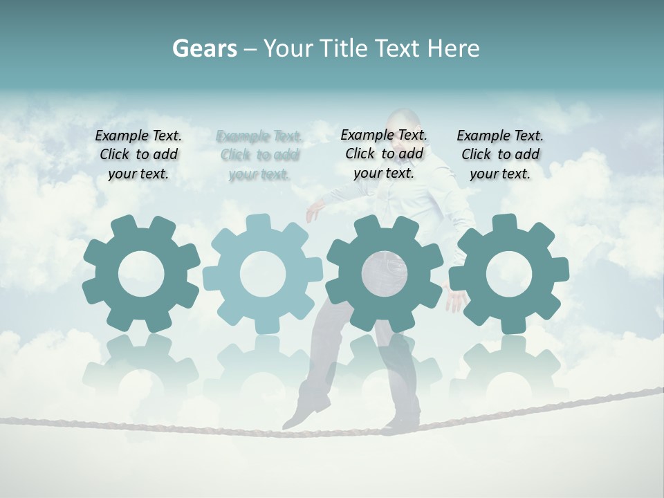 Acrobat Acrobatic Courage PowerPoint Template