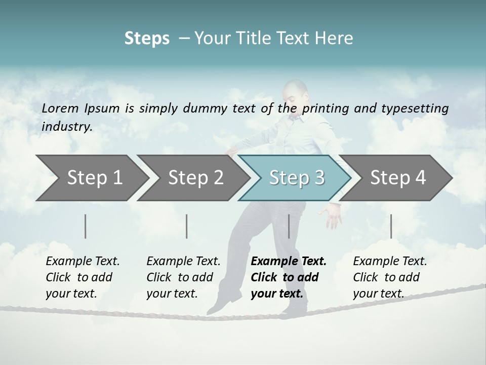 Acrobat Acrobatic Courage PowerPoint Template