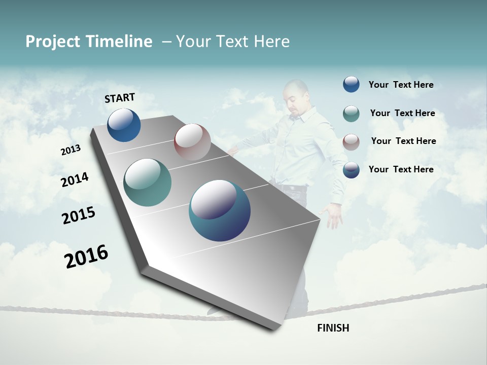 Acrobat Acrobatic Courage PowerPoint Template