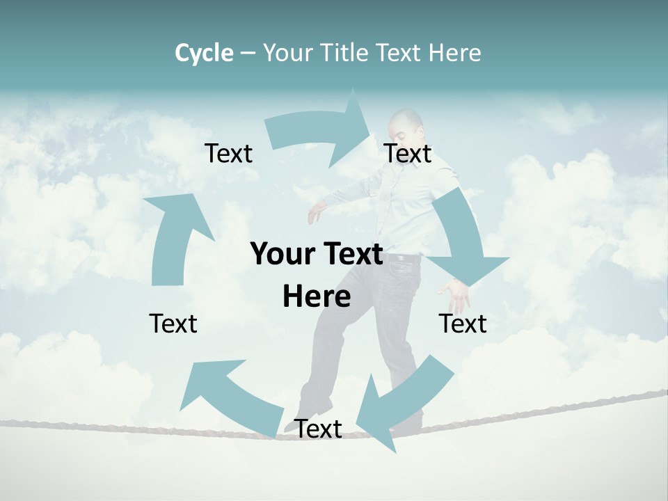 Acrobat Acrobatic Courage PowerPoint Template