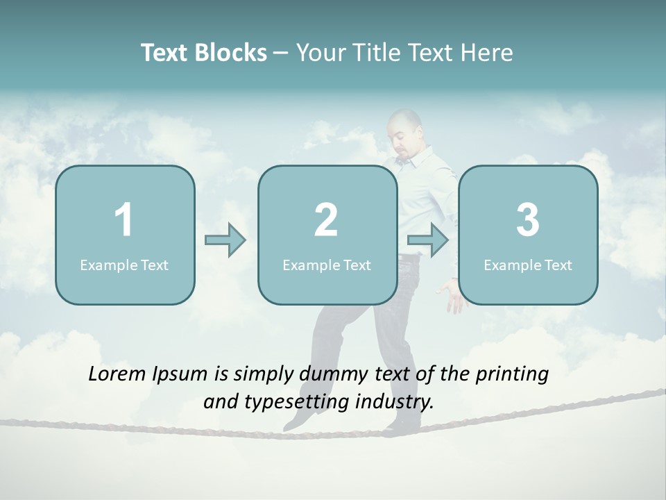 Acrobat Acrobatic Courage PowerPoint Template
