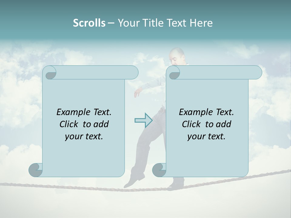 Acrobat Acrobatic Courage PowerPoint Template