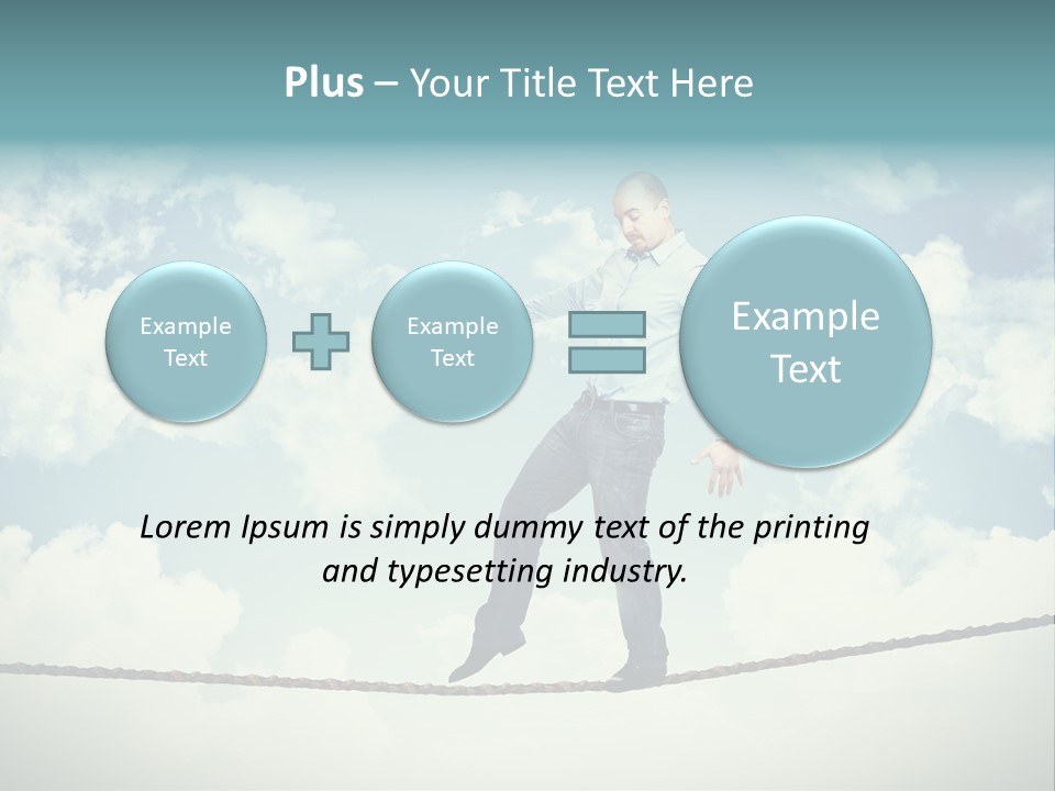 Acrobat Acrobatic Courage PowerPoint Template